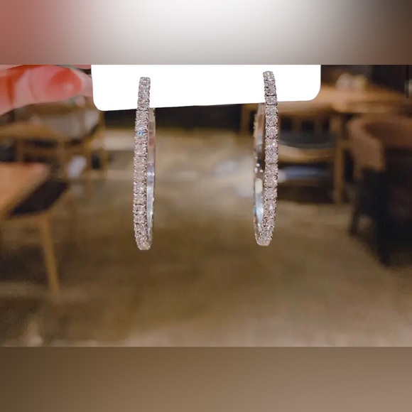 #334 | Bling Hoop Earrings - Picture 5 of 5